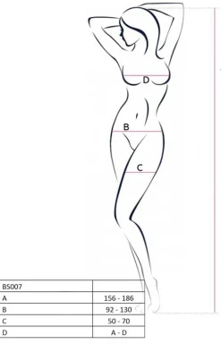 Czarne bodystocking sukienka siateczka BS105