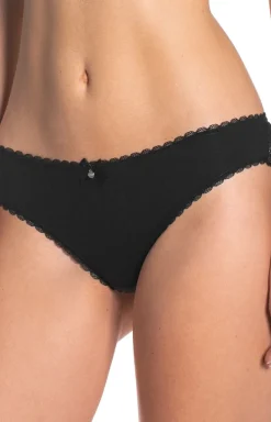 Czarne figi damskie mini bikini 2-pack L-4000MB-02