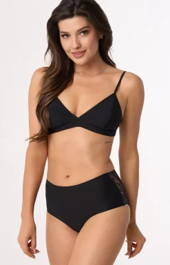 Damskie Babell Majtki Z Wysokim Stanem|Bielizna Plus Size - Czarne figi dakie z wyoki tane 2010