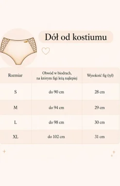 Czarne figi kąpielowe z wysokim stanem M-015/1