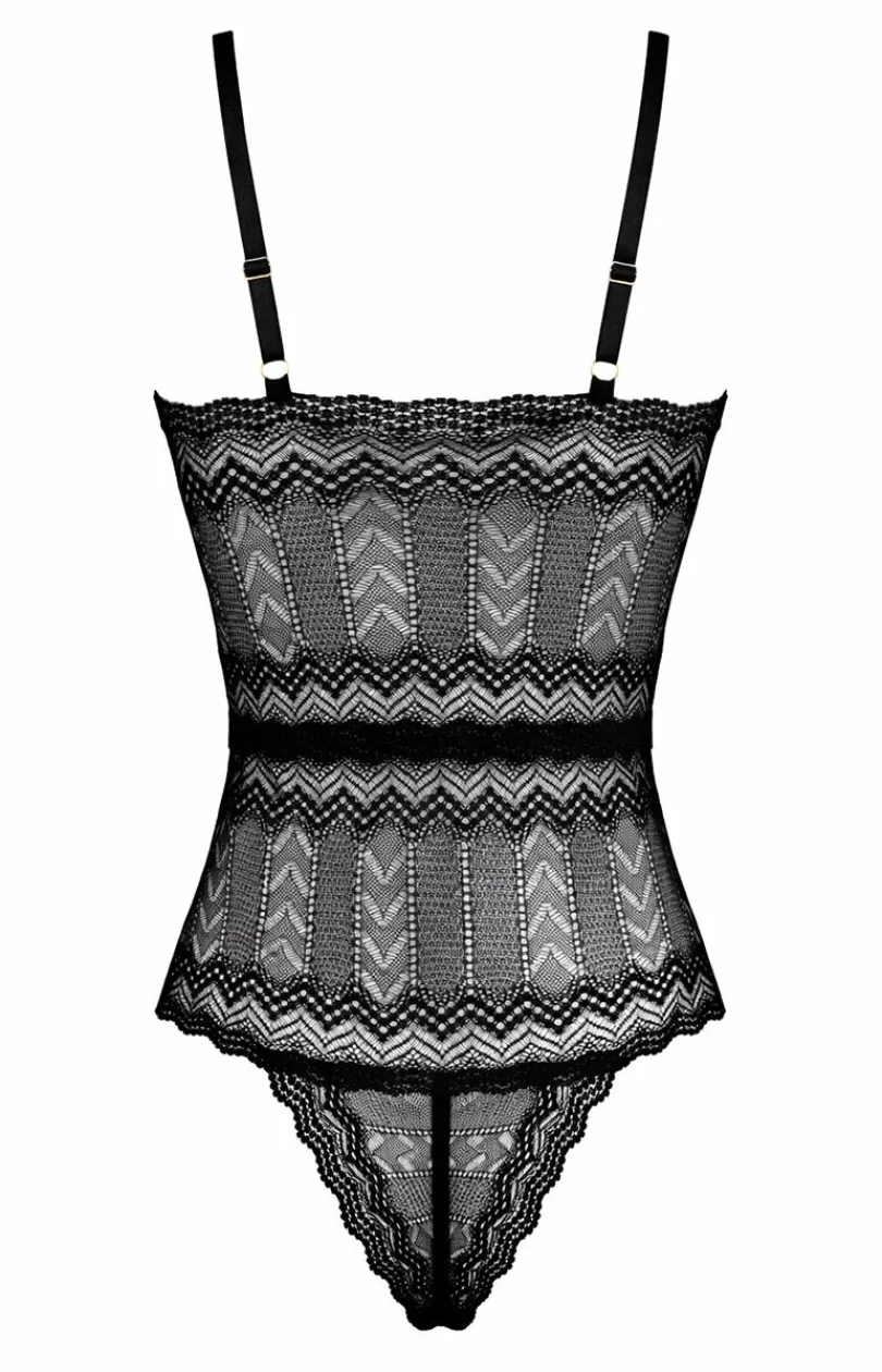 PURE SIN Body|Body - Czarne koronkowe body damskie NEW DAFNE