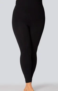 Czarne legginsy damskiez efektem push-up plus size Smoothwear