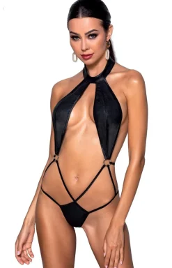 Passion Body|Body - Czarne skórzane body Jannies