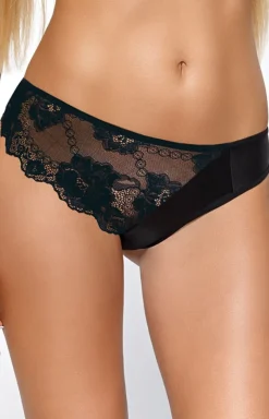 Damskie PariPari Lingerie Stringi Z Koronką|Figi, Stringi, Panty - Czarne tringi dakie Ceo II