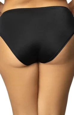 Czarny biustonosz miękki soft z paskami Ruby B-224