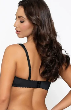 Czarny biustonosz push-up Sylvie