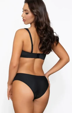 Czarny biustonosz push-up Sylvie