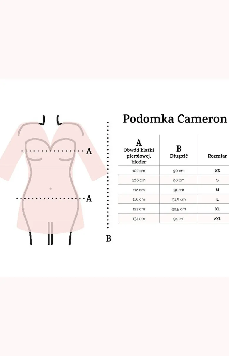 Czarny satynowy szlafrok damski podomka z koronką Cameron