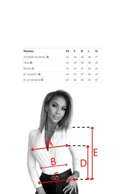 Numoco Moda - Czerwone kopertowe body dakie buzka 375-6