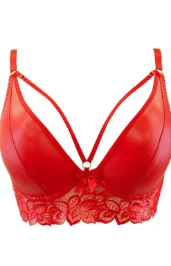 Czerwone stringi damskie V-10078
