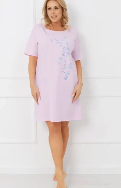 Damskie Italian Fashion Koszule Nocne|Koszule Nocne Damskie - Daska koszua nocna różowa Erua