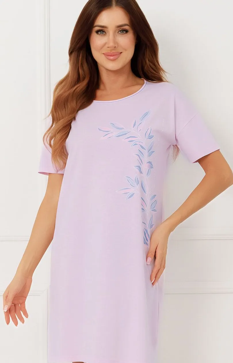 Damskie Italian Fashion Koszule Nocne|Koszule Nocne Damskie - Daska koszua nocna różowa Erua