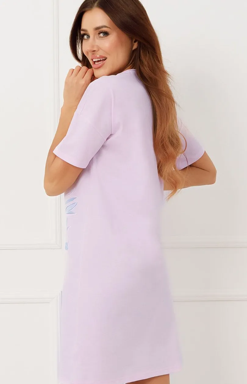 Damskie Italian Fashion Koszule Nocne|Koszule Nocne Damskie - Daska koszua nocna różowa Erua