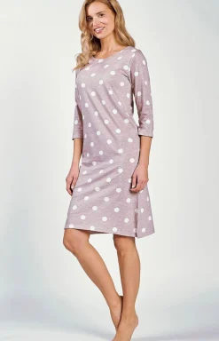 Damskie Taro Koszule Nocne|Koszule Nocne Damskie - Damka kozula nocna w kropki Dolly 3213