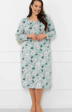 Damskie Italian Fashion Koszule Nocne|Koszule Nocne Damskie - Damska koszua nocna z długim rękawem Boma