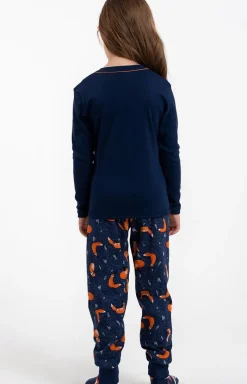 Damskie Italian Fashion Piżamy Bawełniane|Piżamy Rodzinne - Damka piżama na długi rękaw i z długą nogawką Wailla