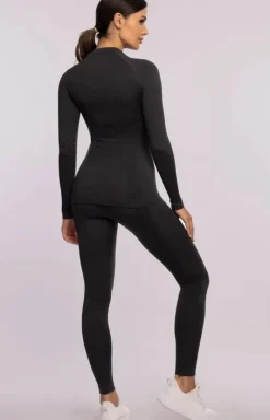 Damskie legginsy termoaktywne ciemnoszare Play