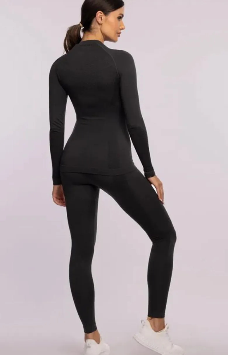 Damskie legginsy termoaktywne ciemnoszare Play