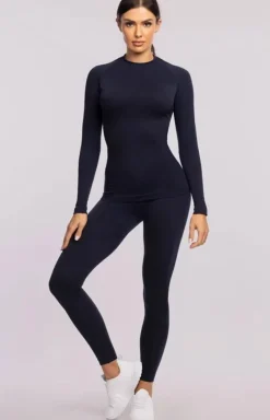 Damskie Spaio Legginsy|Legginsy Damskie - Dakie egginy teroaktywne granatowe Pay