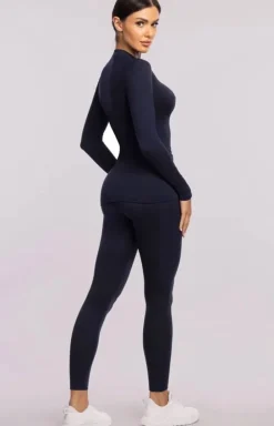 Damskie Spaio Legginsy|Legginsy Damskie - Dakie egginy teroaktywne granatowe Pay