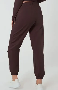 Damskie Italian Fashion Bielizna Homewear|Piżamy Damskie - Dakie podnie dreowe brązowe adri