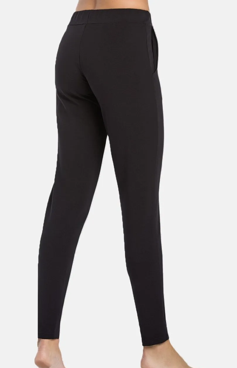 Teyli Moda|Bielizna Homewear - Damkie podnie dreowe czarne Floria 2194