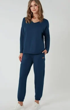Damskie Italian Fashion Ciepłe Piżamy|Piżamy Damskie Długie - Dakie podnie dreowe adri