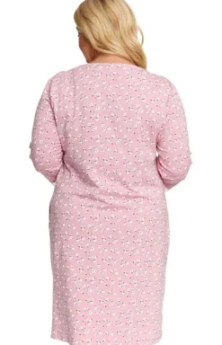 Damskie Doctor Nap Koszule Nocne|Koszule Nocne Damskie - koszua nocna pus size TB.7152.DAISY_FOWER