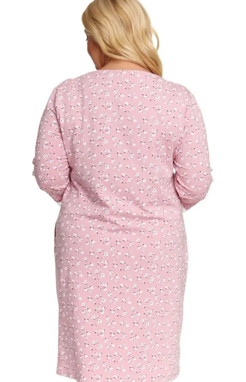 Damskie Doctor Nap Koszule Nocne|Koszule Nocne Damskie - koszua nocna pus size TB.7152.DAISY_FOWER