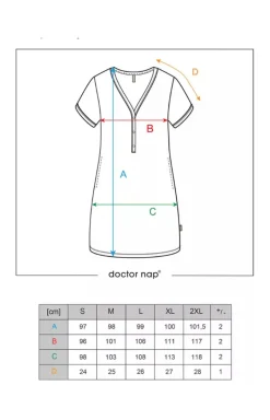 Damskie Doctor Nap Koszule Nocne Damskie|Koszula Nocna Do Karmienia - kozua nocna w paeczki biało-granatowa TCB.5232