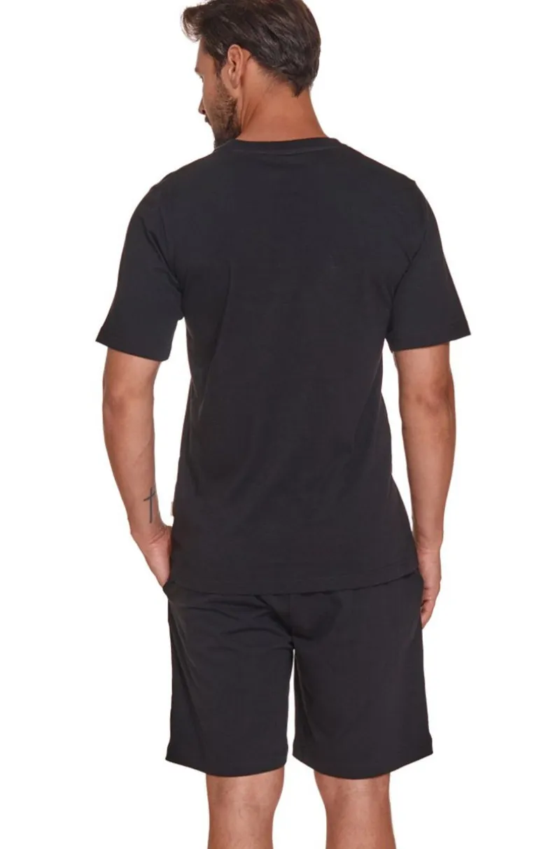 Doctor Nap Męska piżama z gumą PMB.4332.BLACK