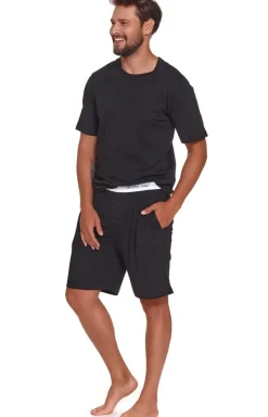 Doctor Nap Męska piżama z gumą PMB.4332.BLACK