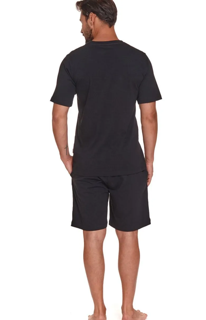 Doctor Nap Męska piżama z gumą PMB.4332.BLACK