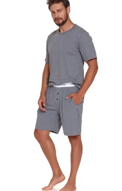 Doctor Nap Męska szara piżama z gumą PMB.4332.DARK_GREY