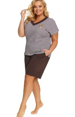 Doctor Nap piżama damska w paseczki plus size PB.7471