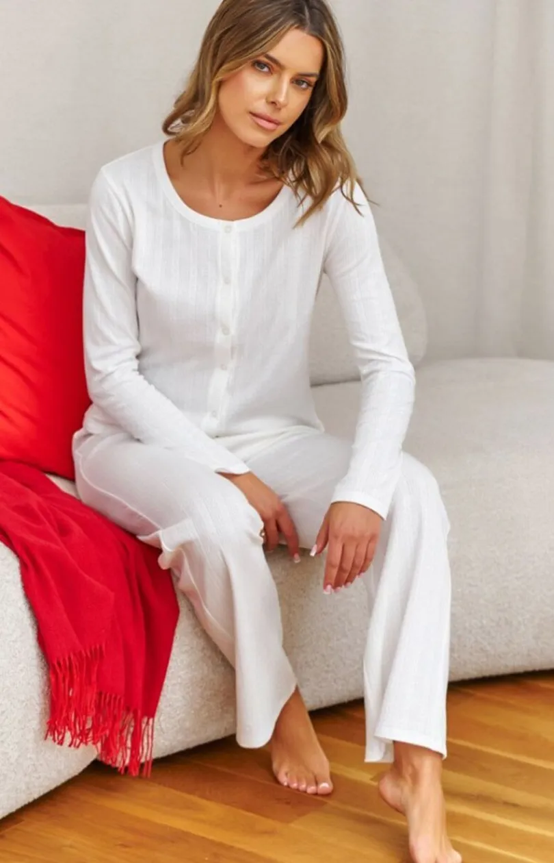 Damskie Doctor Nap Bielizna Homewear|Piżamy Damskie - piżaa daka z bawełny żakardowej P.7443.IK