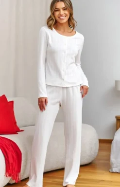Damskie Doctor Nap Bielizna Homewear|Piżamy Damskie - piżaa daka z bawełny żakardowej P.7443.IK