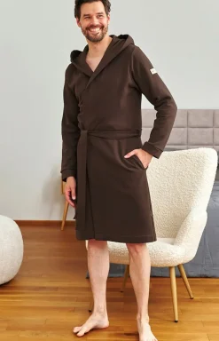 Doctor Nap szlafrok męski z kapturem SMW.7332.BROWNIE