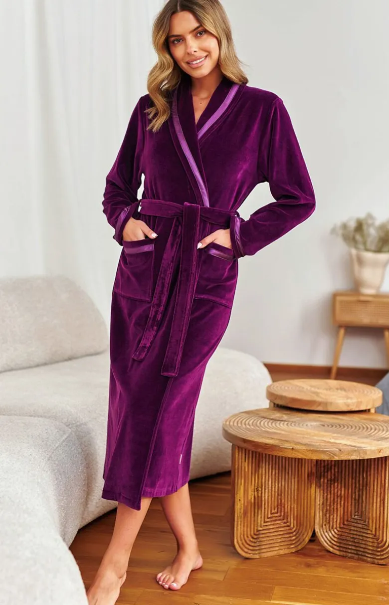 Damskie Doctor Nap Szlafroki I Peniuary|Szlafroki Damskie - weurowy zafrok daki WO.1008.Y