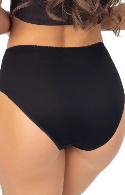 Damskie Donna Majtki Z Wysokim Stanem|Bielizna Plus Size - czarne figi dakie z wyoki tane 213