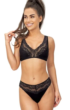 Donna czarny biustonosz miękki soft 230