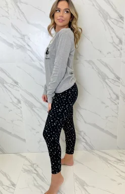 Damskie Sorbetto Piżamy Damskie|Piżamy Dwuczęściowe - Długa piżama damka bawełniana z owieczką zara HEARLY