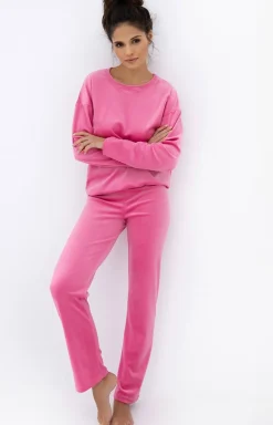 Damskie SENSIS Piżamy Bawełniane|Bielizna Homewear - Długa piżama damska Charlie