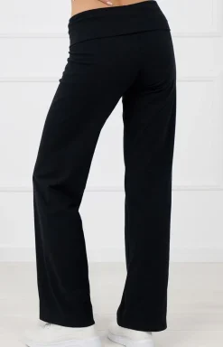 Damskie Italian Fashion Legginsy Damskie|Bielizna Homewear - Długie podnie dakie czarne Inga