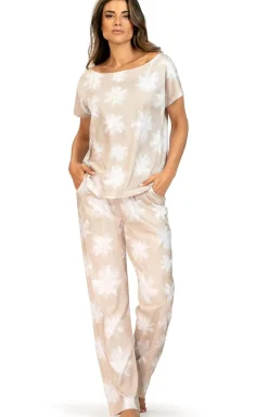 Damskie Wies-MANN Bielizna Homewear|Piżamy Damskie - Dwuczęściowa piżaa daka 030