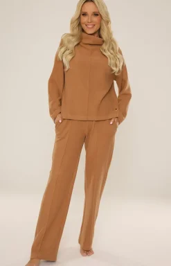 Damskie De Lafense Bielizna Homewear|Ciepłe Piżamy - Dwuczęściowa piżaa daka ape 808