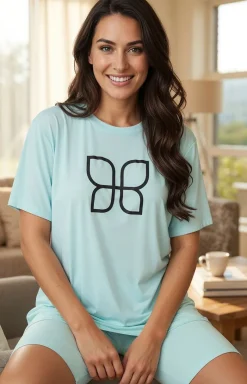Damskie Passion Piżamy Damskie Krótkie|Bielizna Homewear - Dwuczęściowa piżaa daka janozieona UXEFY