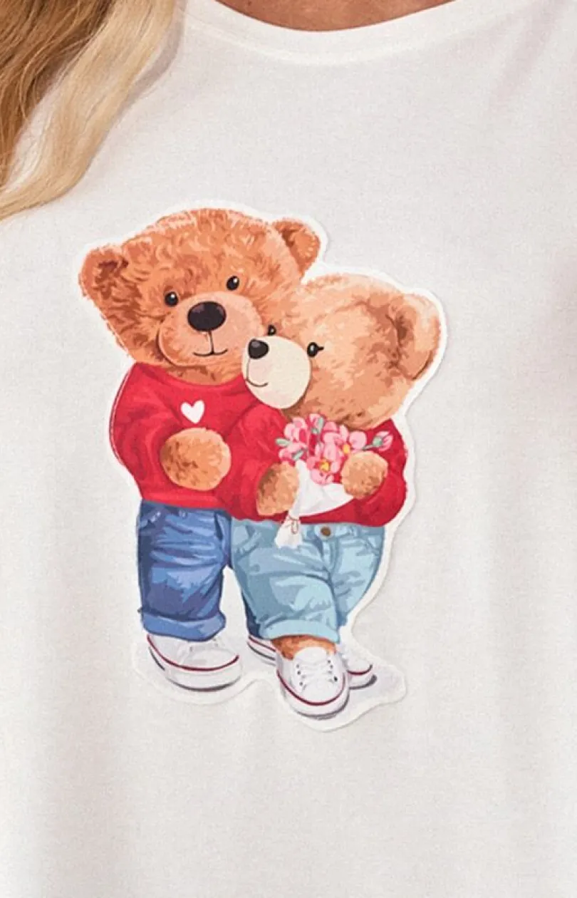Damskie Irall Piżamy Damskie Krótkie - Dwuczęściowa piżaa daka Teddy ove