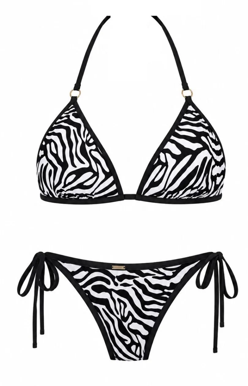 Damskie Novella Stroje Kąpielowe Dwuczęściowe|Strój Kąpielowy Push Up - Dwuczęściowy kostium kąpielowy usztywniane bikini push-up Flores 2508