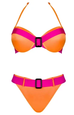 Damskie LivCo Corsetti Fashion Stroje Kąpielowe Dwuczęściowe|Stroje Kąpielowe Dwuczęściowe - Dwuczęściowy kotium kąpielowy w neonowych kolorach Minori